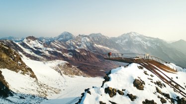 Piattaforma panoramica Top of Tyrol al Ghiacciaio dello Stubai, © Stubaier Gletscher/Andre Schönherr