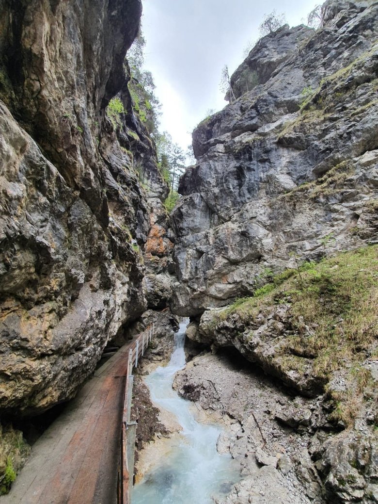 Per una lunghezza di circa 1,5 chilometri, lo Schinderbach si fa strada dalla Grotta Azzurra attraverso le creste rocciose delle terrazze di media montagna di Imst.
, © Verena Eichinger