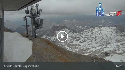 Wabcam Tiroler Zugspitzbahn Bergstation