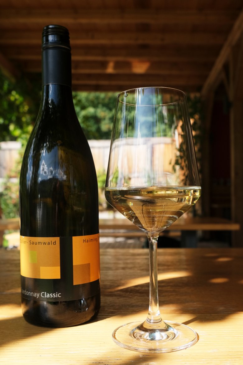 Premiato: lo Chardonnay di casa Zoller-Saumwald.