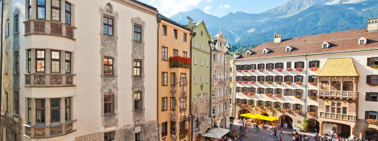 Il Tettuccio d'oro nel centro storico di Innsbruck, © TVB Innsbruck / Christof Lackner