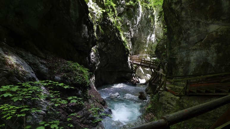 La gola Wolfsklamm vicino a Stans, © Tirol Werbung/Bernhard Aichner