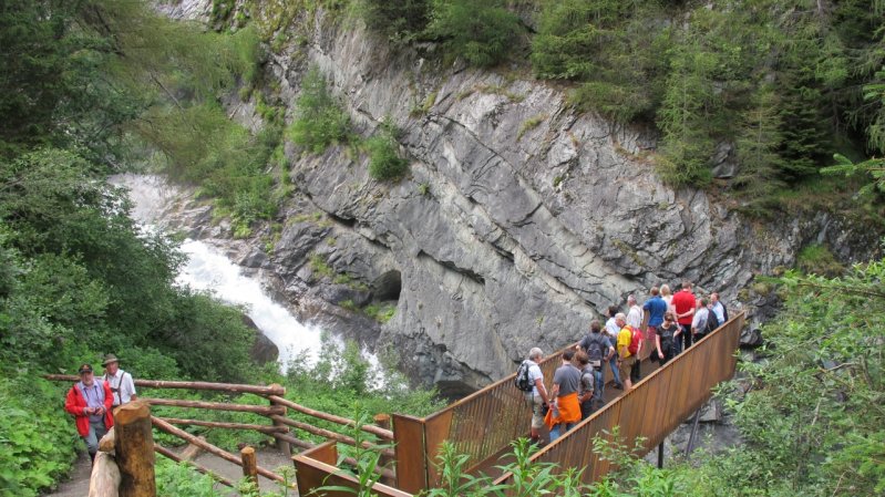 Piattaforma delle cascate Umbalfälle nell'Osttirol, © Nationalpark Hohe Tauern