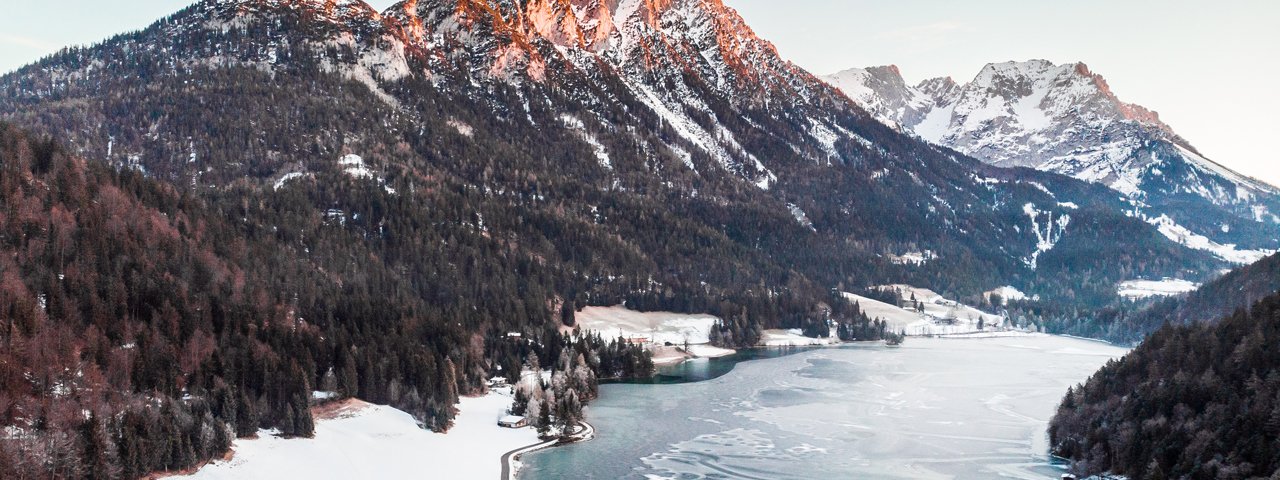 Il lago Hintersteiner See d'inverno, © Discover Austria