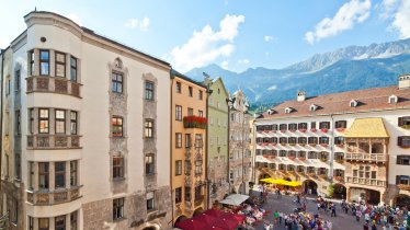 Il Tettuccio d'oro nel centro storico di Innsbruck, © TVB Innsbruck / Christof Lackner