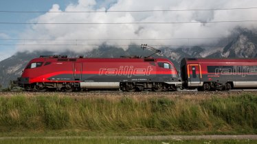 Arrivo in treno, © Tirol Werbung/Regina Recht