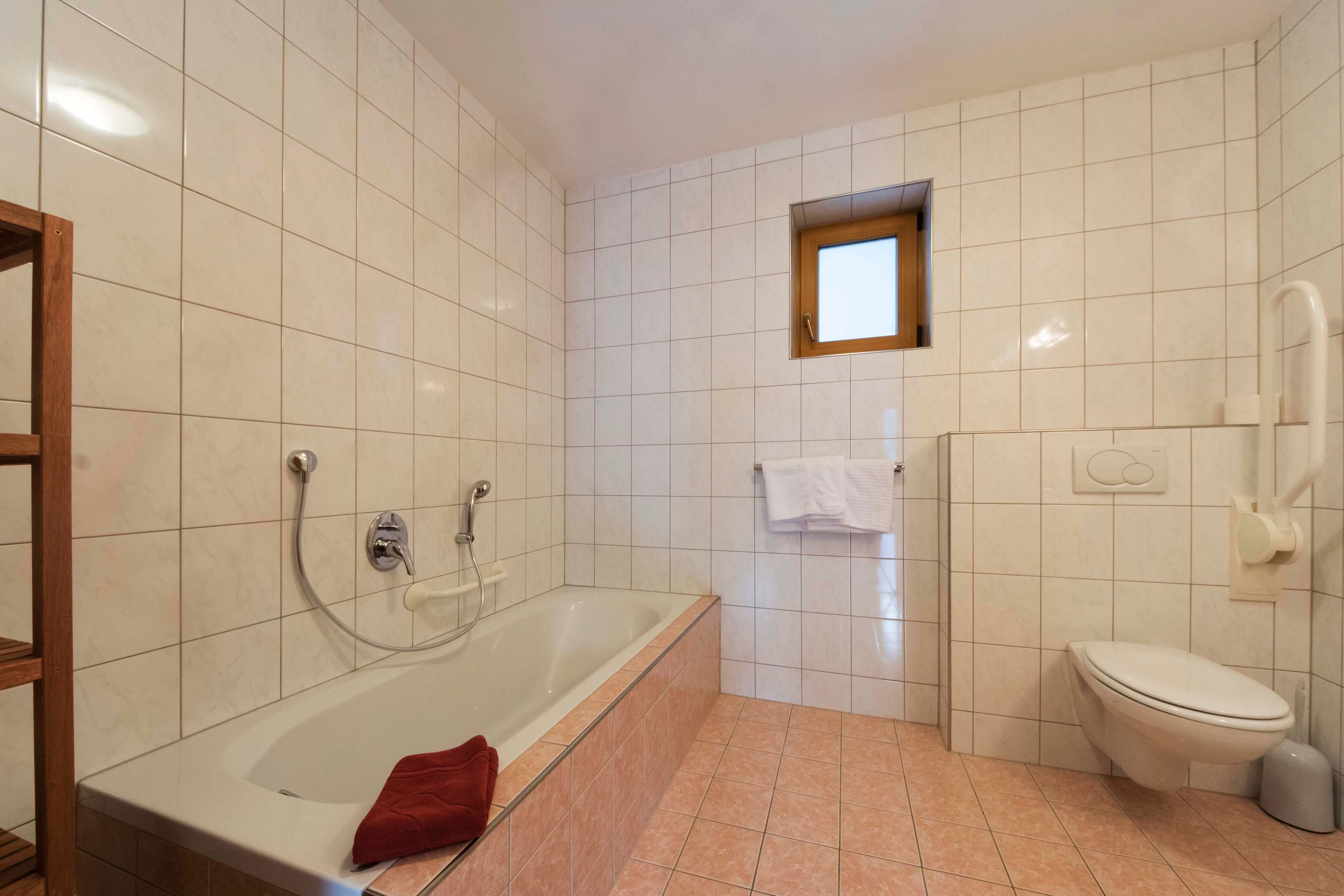 Bathroom with accessible bath