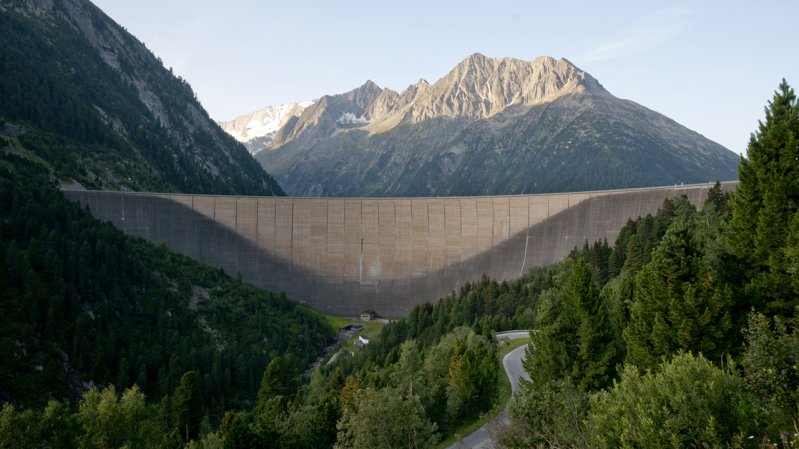 La diga di sbarramento Schlegeis, © VERBUND Tourismus
