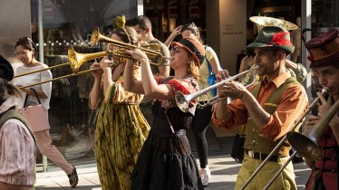 I gruppi musicali sono indispensabili per il Festival Internaionale del teatro di strada, © Sebastian Höhn